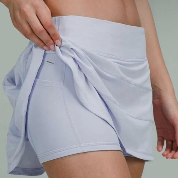 Lululemon Athletica Pace Rival Midi-Rise Pastel Blue Skirt - Picture 2 of 8